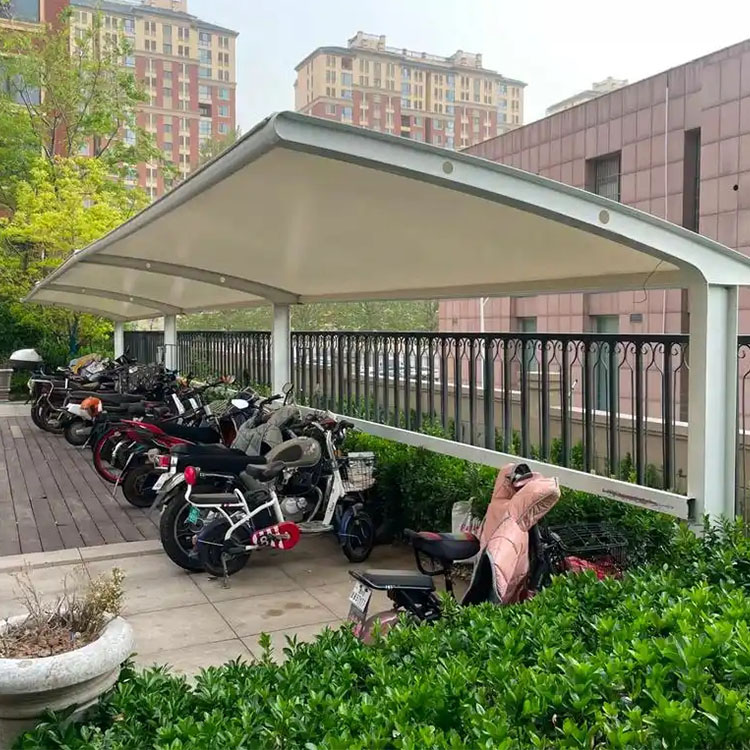 泗水县膜结构电动车棚